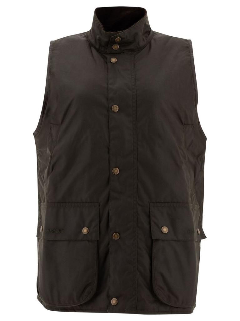 Baracuta Baracuta Barbour X Baracuta Waxed Oversized Vest Jacket