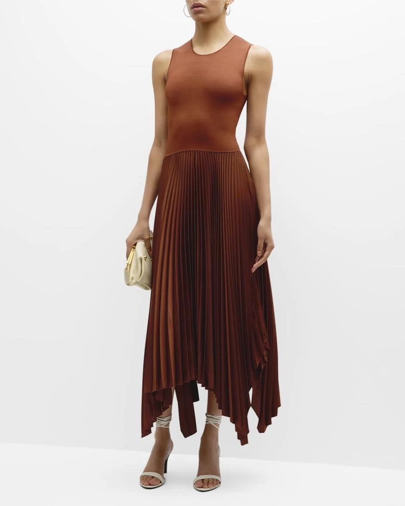 Joseph Dera Pleated Handkerchief Maxi Dress 3