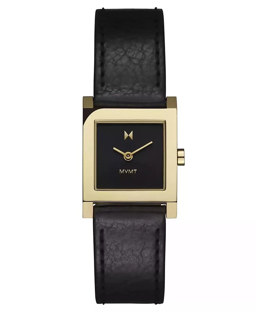 MVMT Women's Marquee Square Black Leather Strap Watch, 22mm 1