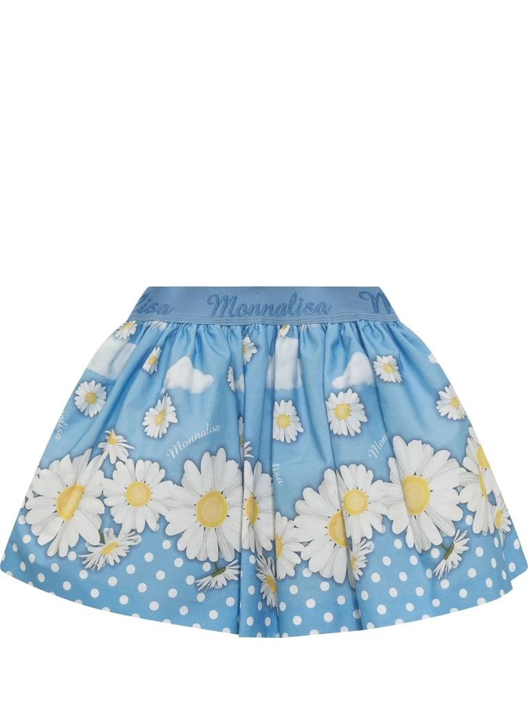 MONNALISA Monnalisa Daisy Motif Mini Skirt