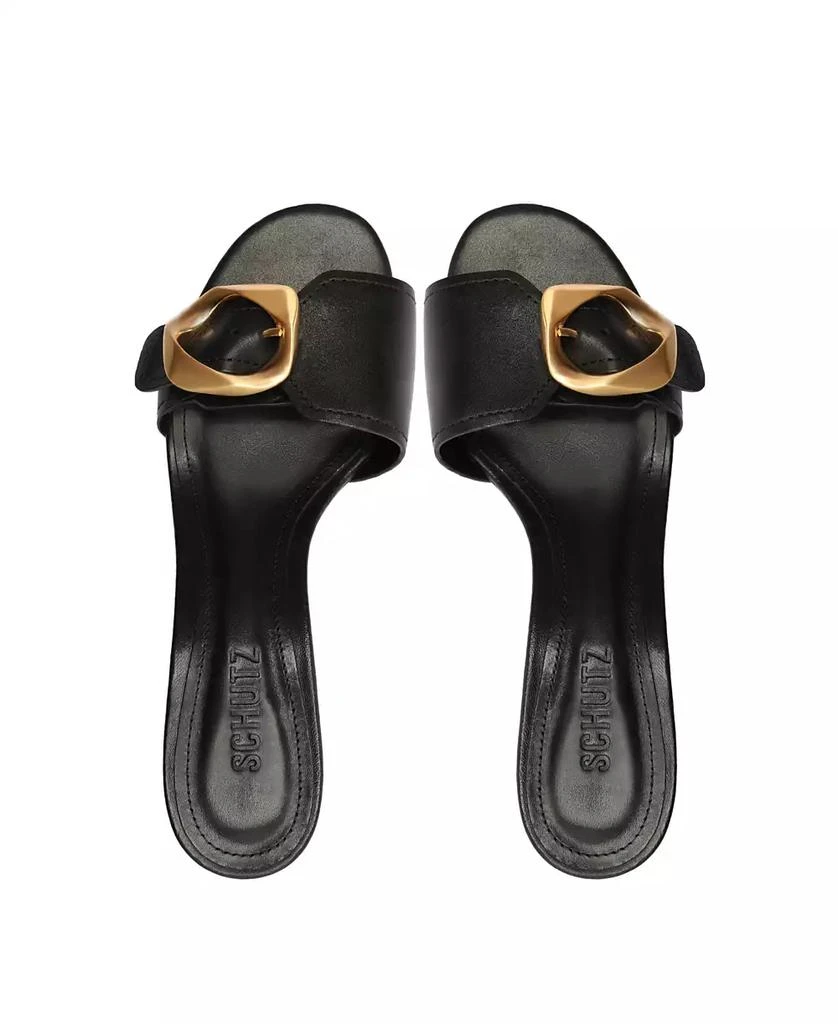 Schutz Women's Olga Kitten Heel Sandals 12