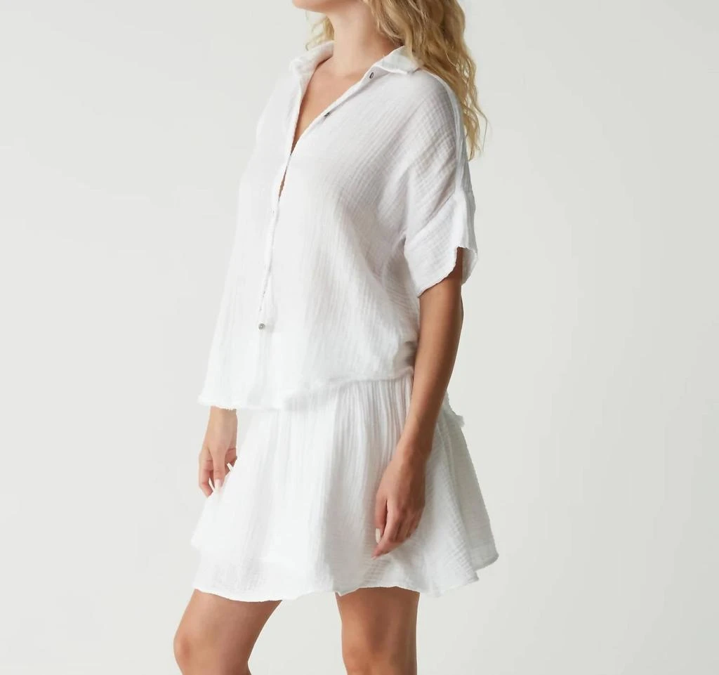 Michael Stars Michael Stars - HAVANA SMOCKED GAUZE SKIRT 3