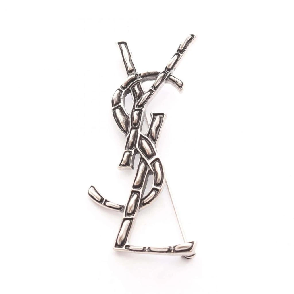 Yves Saint Laurent Stainless Steel Brooch (Pre-Owned)