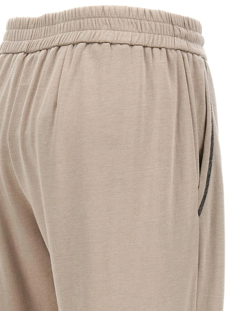 Brunello Cucinelli Brunello Cucinelli Monili Cropped-Leg Track Pants 4