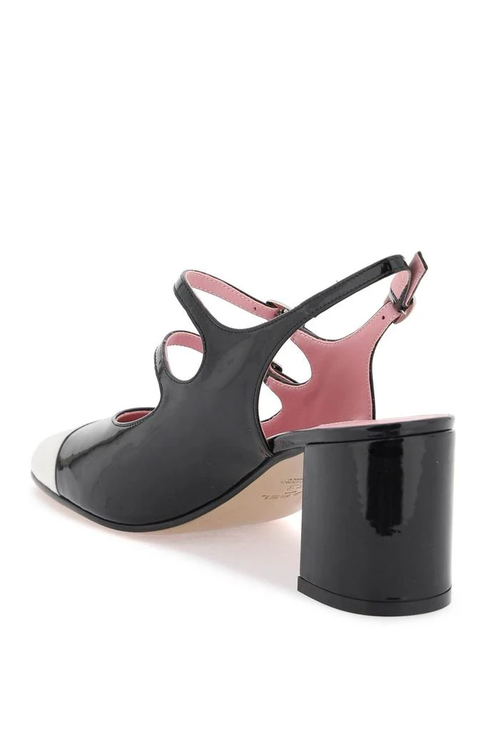 CAREL patent leather papaya slingback mary jane 3