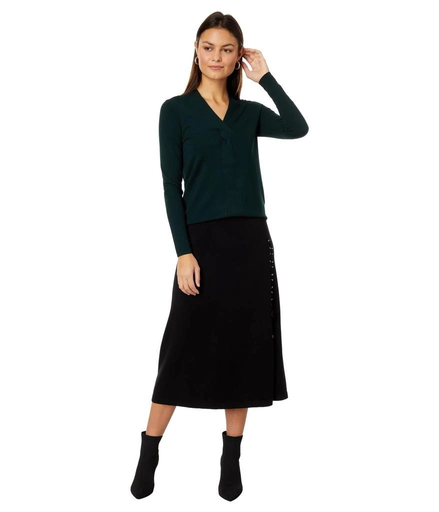 Elliott Lauren Marella Fitted Sweater w/ Twist Detail 4