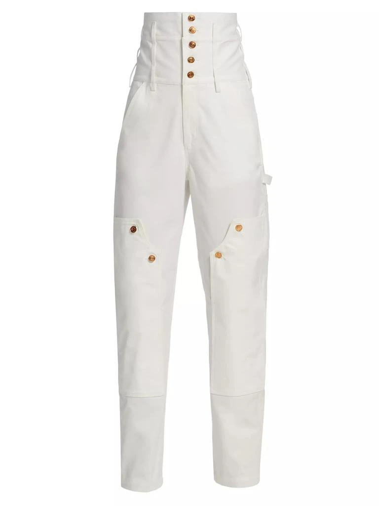 anOnlyChild Oraca High-Waisted Corset Denim Pants 1