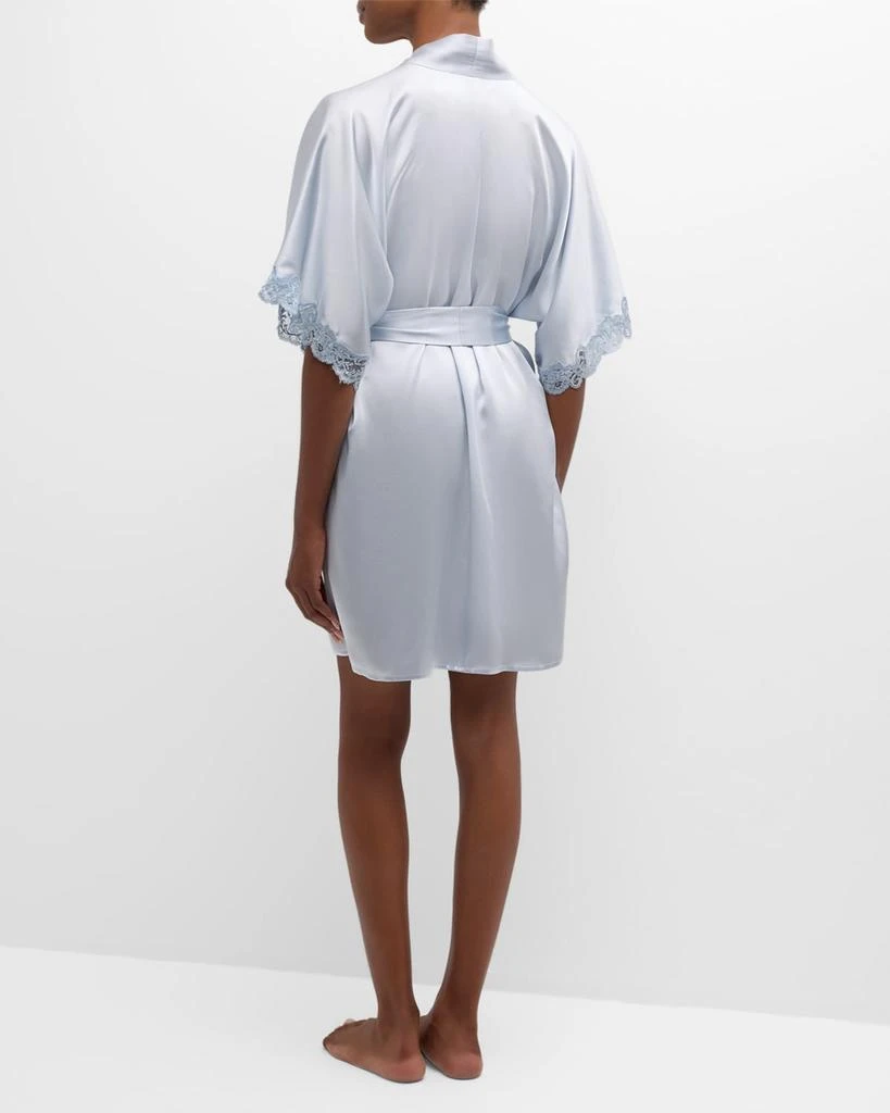 Christine Lingerie Bijoux Short Silk Robe 4