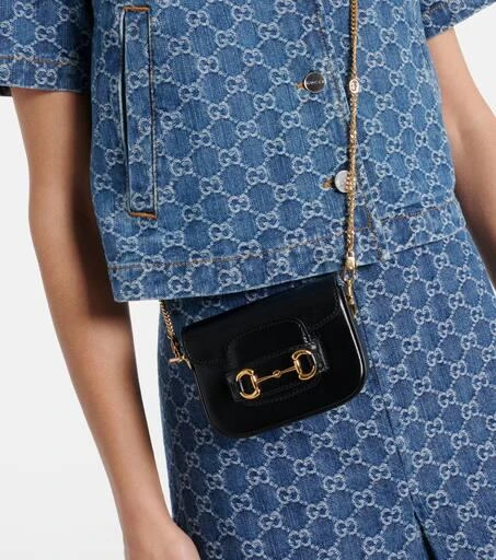 Gucci Gucci Horsebit 1955 Mini leather shoulder bag 5