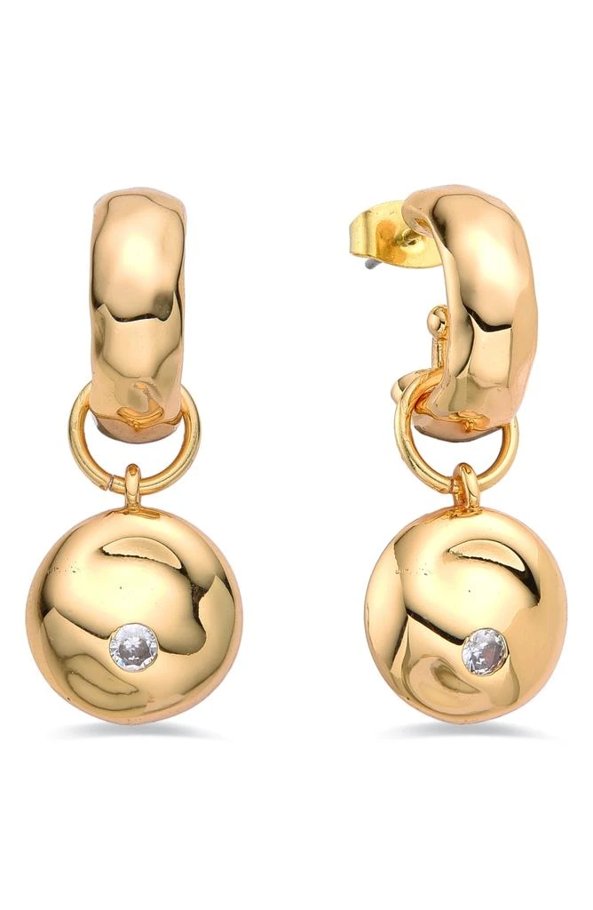 EYE CANDY LOS ANGELES Lou Crystal Drop Huggie Earrings 3