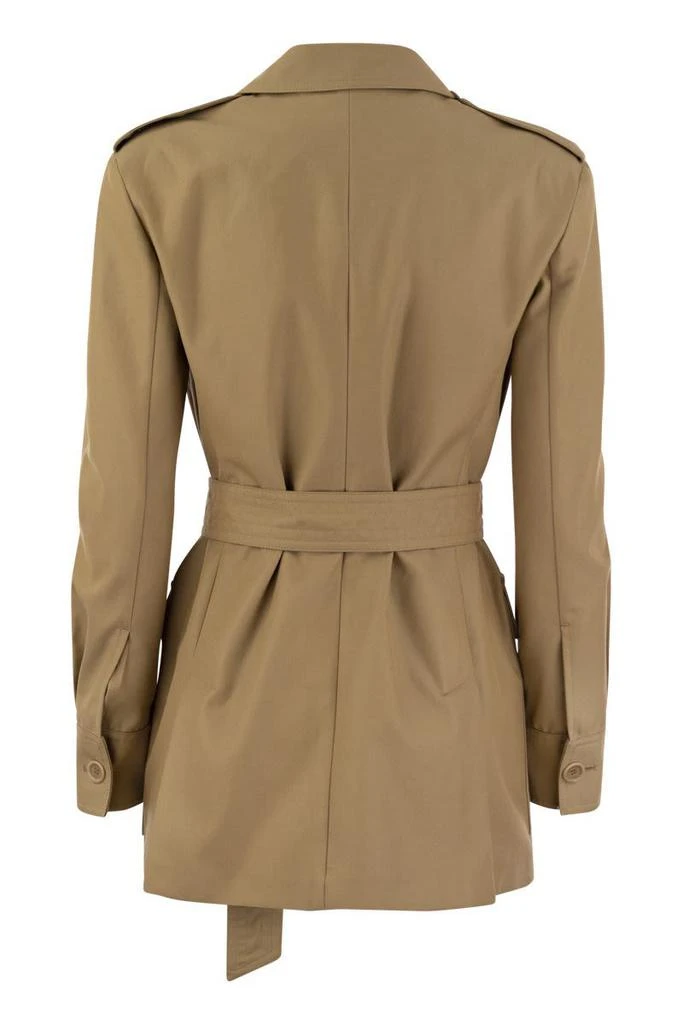 Max Mara Max Mara Pacos - Drip-Proof Canvas Safari Jacket 2