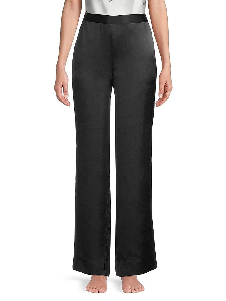 Josie Key Essentials Silk Wide-Leg Lounge Pants 3