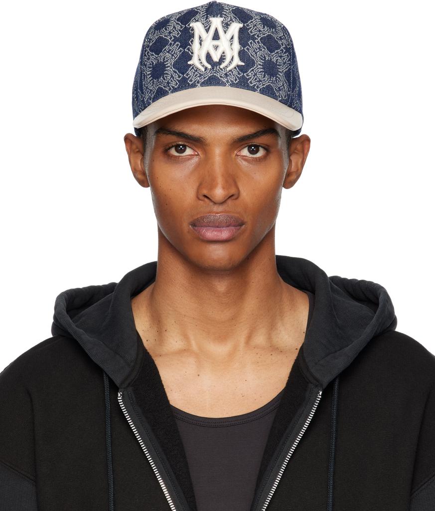 AMIRI レザーデニムキャップ MA QUAD DENIM HAT MA QUAD DENIM HAT - Black | AMIRI