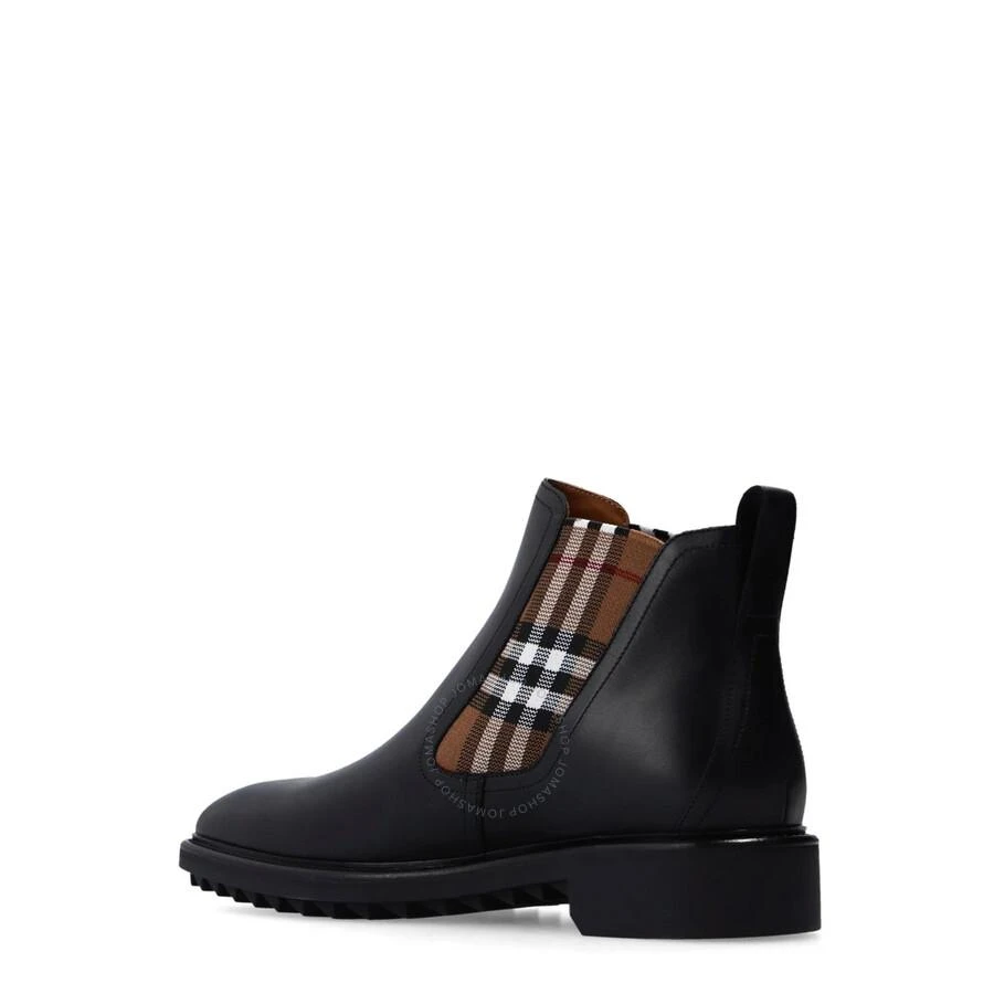 Burberry Vintage Check Detail Allostock Leather Chelsea Boots 3