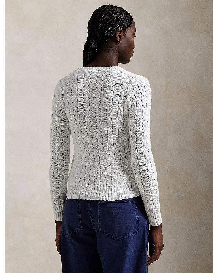 Ralph Lauren Lauren Ralph Lauren Women's Cable Knit Cotton V Neck Sweater 3