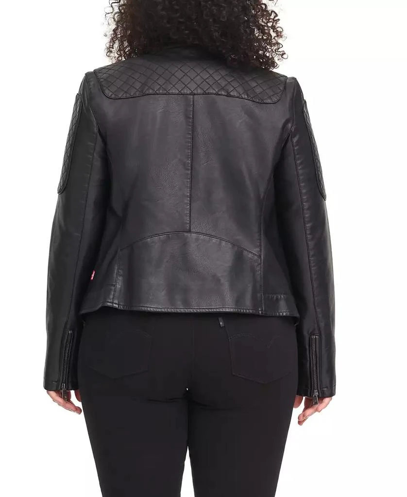 Levi's Plus Size Faux Leather Motocross Racer Jacket 2