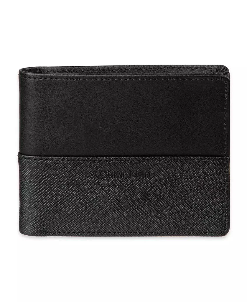 Calvin Klein Men's RFID Overlapping Saffiano Slimfold Wallet 1