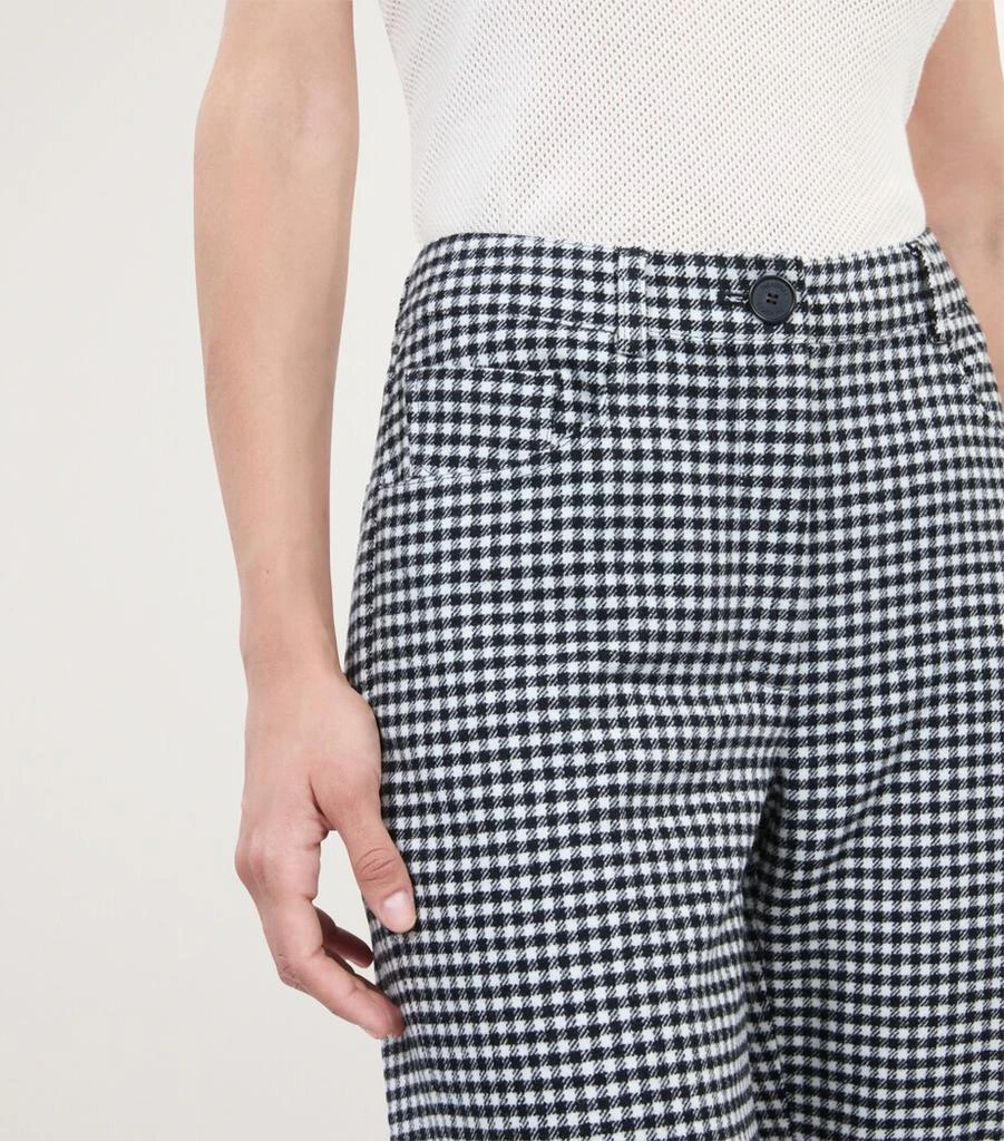 The Kooples Vichy Check Flared Trousers 6