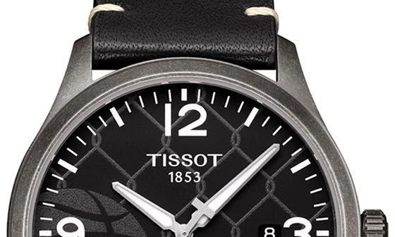 Tissot Men's Gent XL 3x3 Street Basketball Leather Strap Watch, 42mm 7