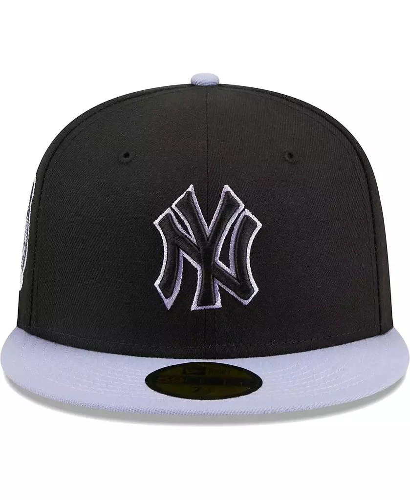 New Era Men's Black New York Yankees Side Patch 59FIFTY Fitted Hat 3