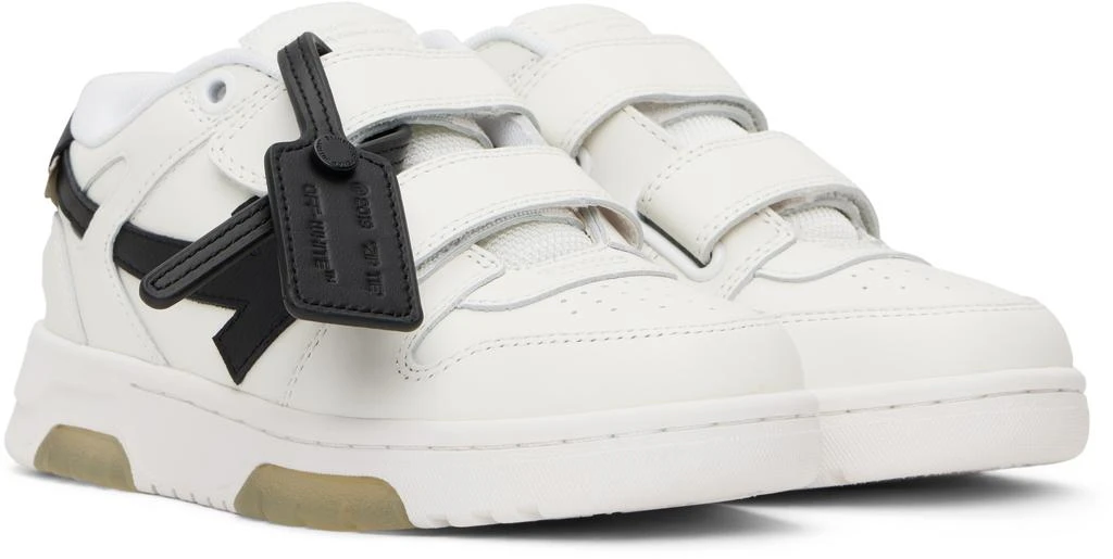 Off-White Kids White 
Black Out Of Office Straps Sneakers 4