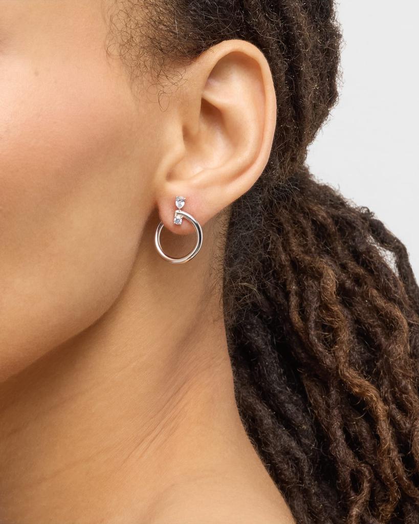 Monica Rich Kosann Sterling Silver Galaxy Midi Wrap Hoop Earrings