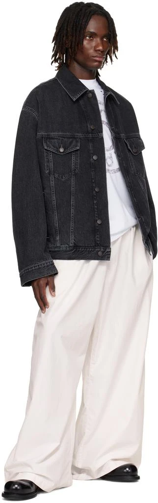 Acne Studios Black Relaxed-Fit Denim Jacket 4