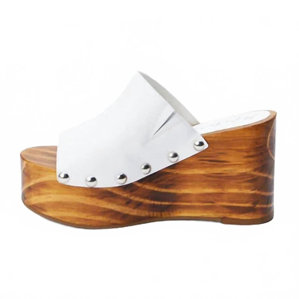 Matisse Women's Phoebe Platform Wedge Shoes In White 5