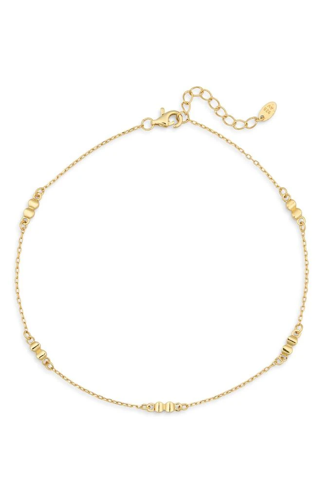 Argento Vivo Sterling Silver Bubble Station Anklet