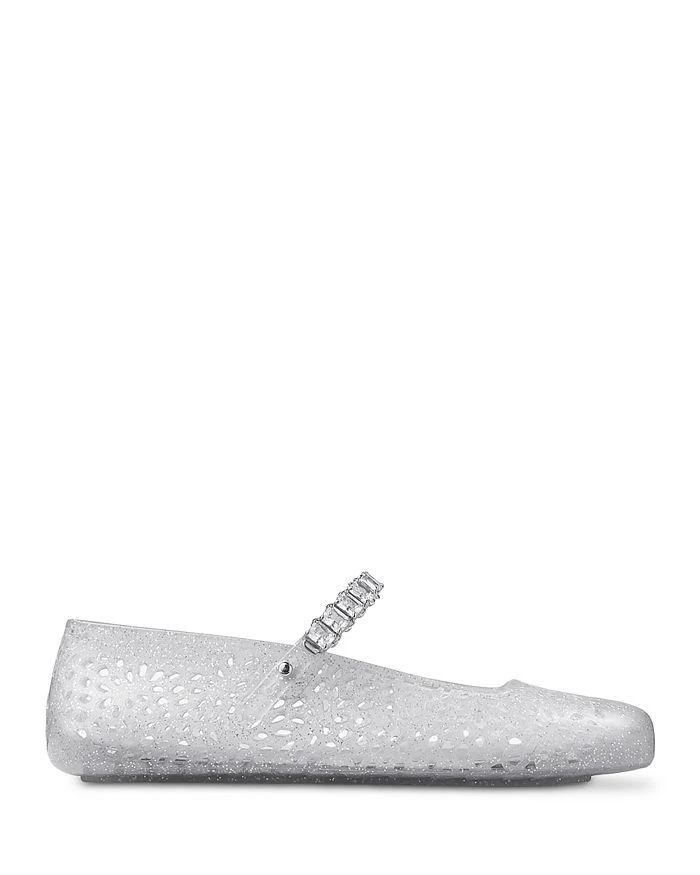 Jimmy Choo Women's The Jelly Transparent Crystal Ballet Flats 3