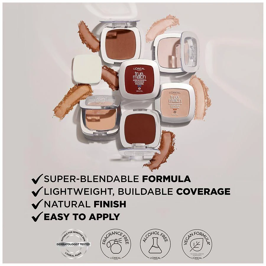 L'Oreal Paris Super Blendable Oil Free Makeup Powder, Natural Finish Oil Free 6