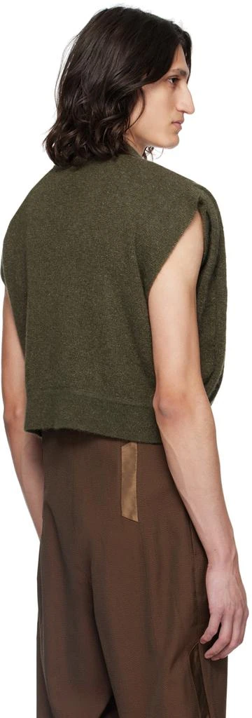 Kiko Kostadinov Khaki Orson Cardigan 3