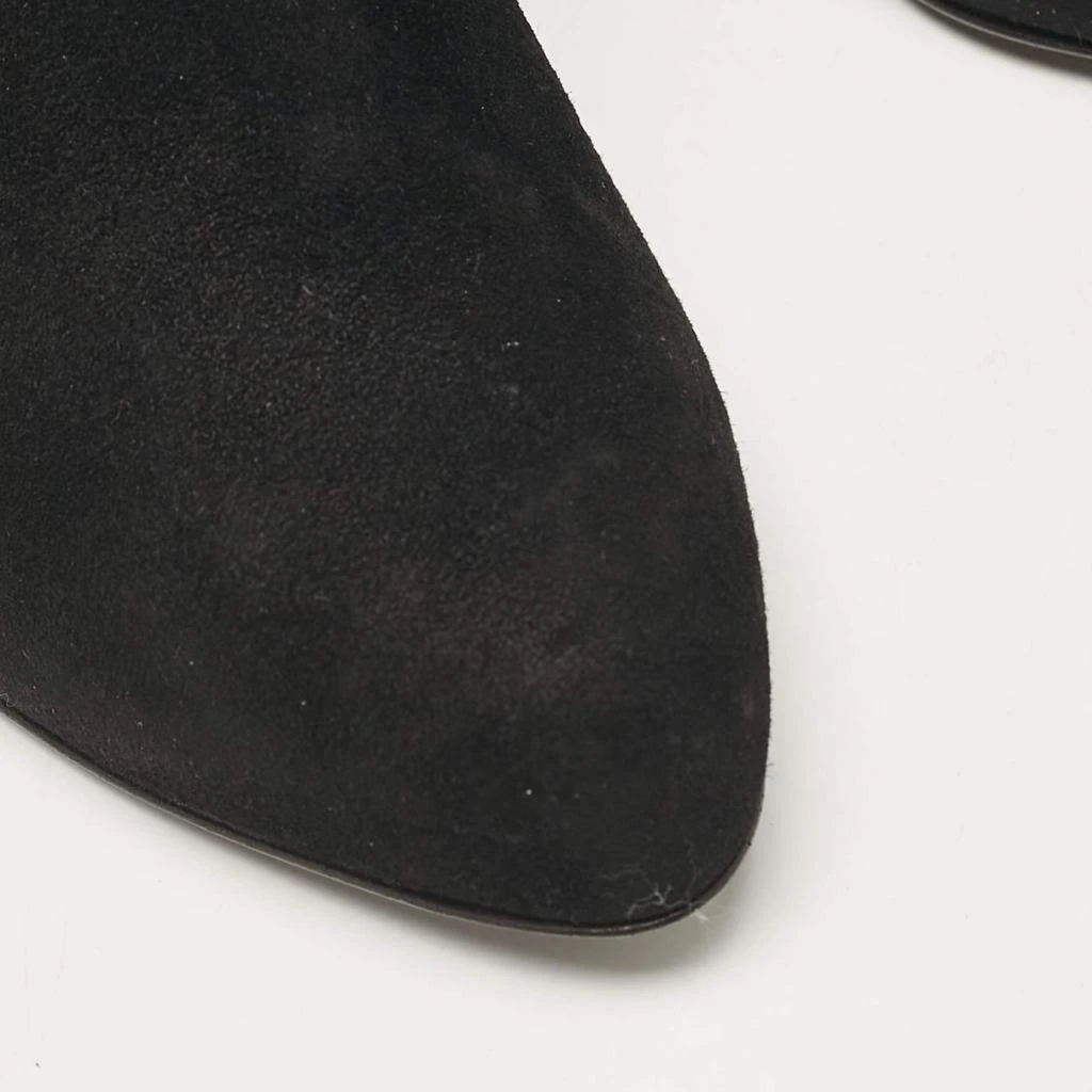 LE SILLA Le Silla Black Suede Calf Length Boots Size 41 7
