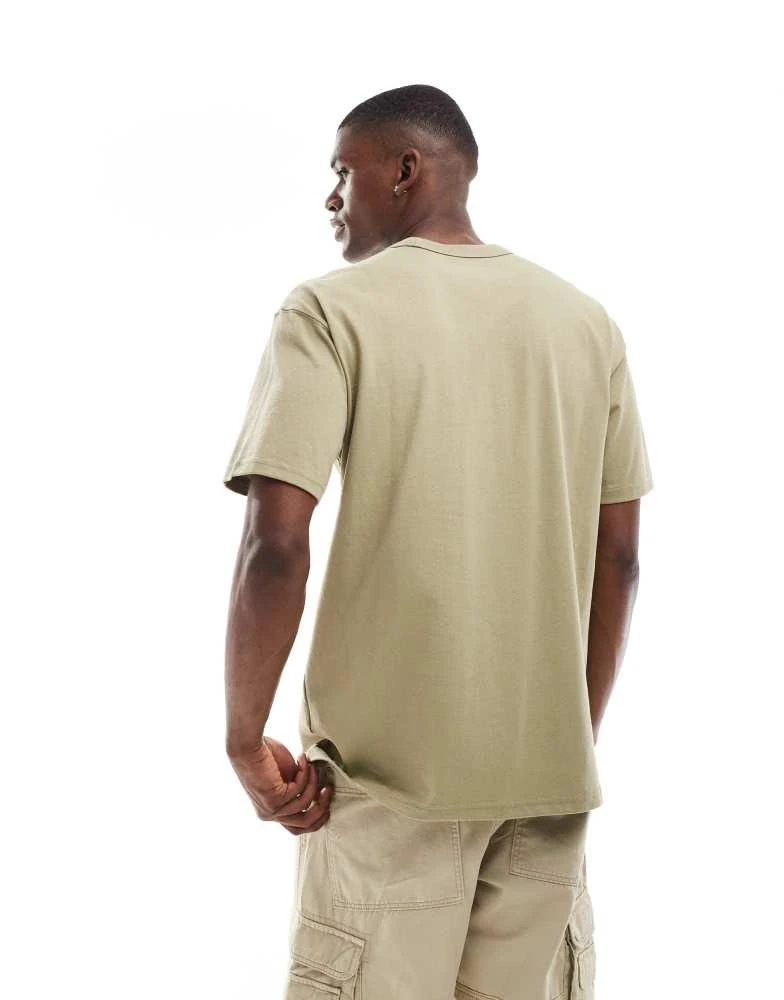 NIKE Nike centre patch logo t-shirt in olive 4