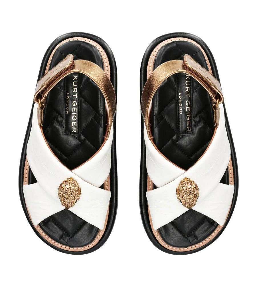 Kurt Geiger Leather Orson Cross-Strap Sandals 4
