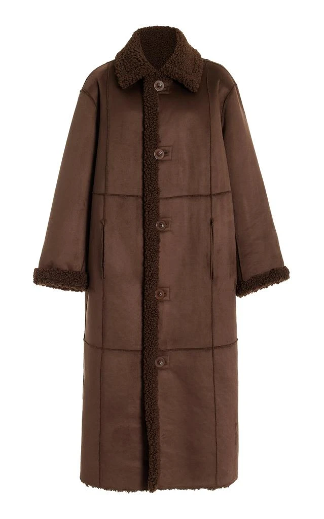 Stand Studio Stand Studio - Kenca Faux Shearling Coat - Brown - FR 40 - Moda Operandi 1