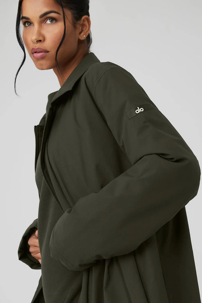 Alo Signature Overcoat - Stealth Green 4