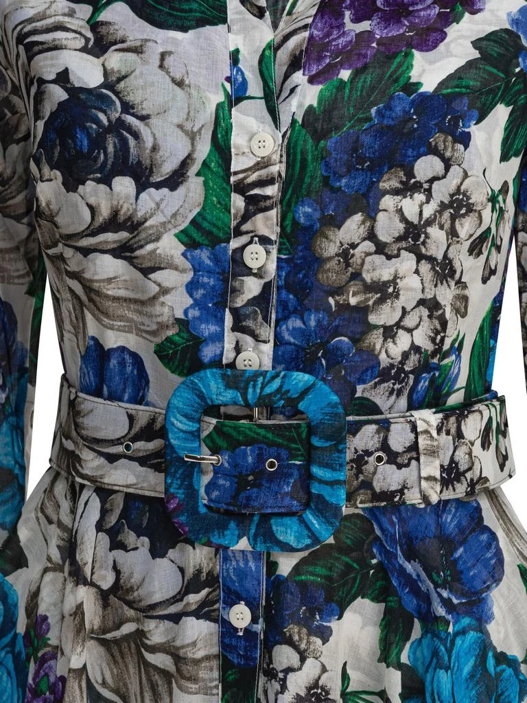 SAMANTHA SUNG Samantha Sung Aster Floral Shirt Dress 3