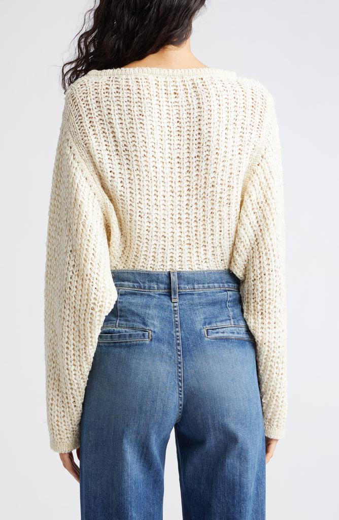 Ramy Brook Clea Metallic Boat Neck Sweater