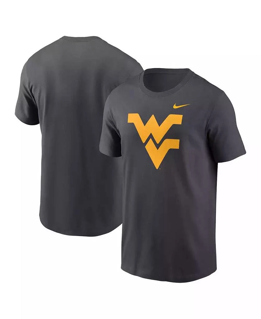 NIKE Men's Anthracite West Virginia Mountaineers Primetime Evergreen Logo T-Shirt 1