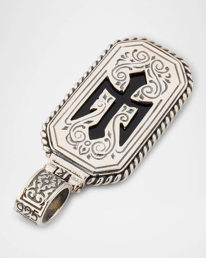Konstantino Men's Hydra Sterling Silver Onyx Pendant 4