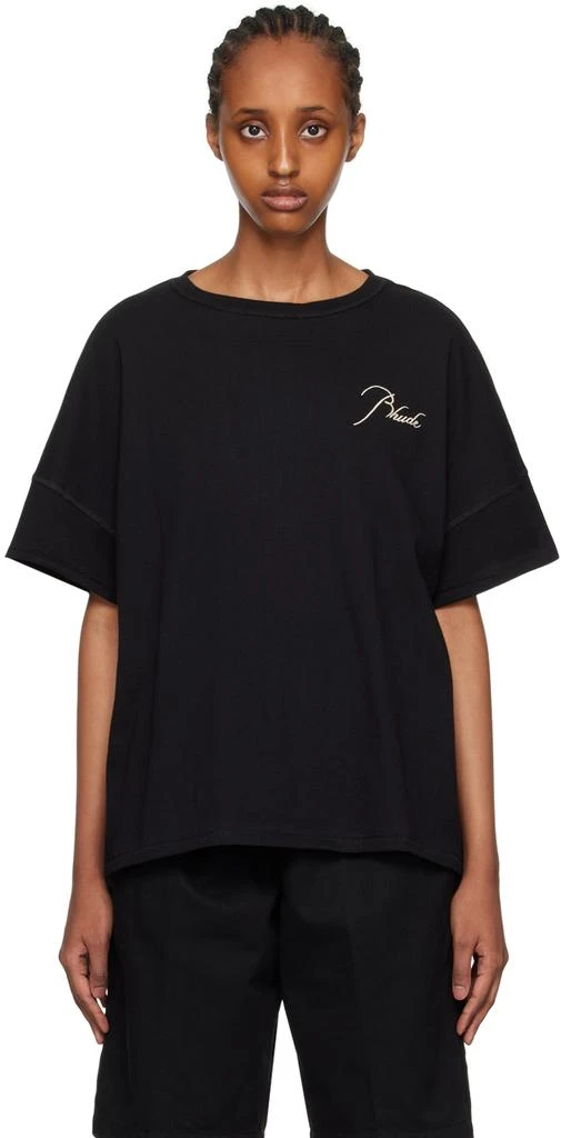 Rhude Black Reverse T-Shirt 1