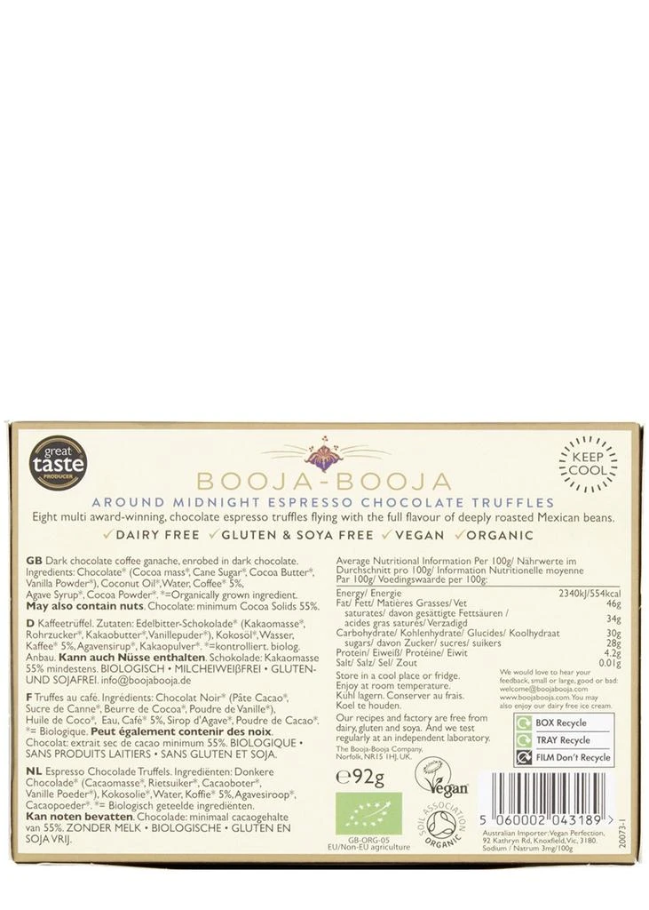 BOOJA BOOJA Around Midnight Espresso Chocolate Truffles 92g 2