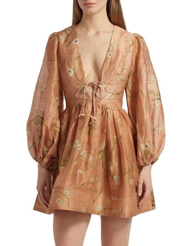 Zimmermann Illuminate Printed Minidress 1