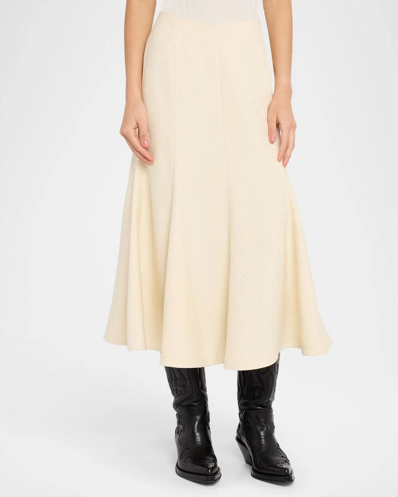Gabriela Hearst Selma Paneled Flare Midi Skirt 4