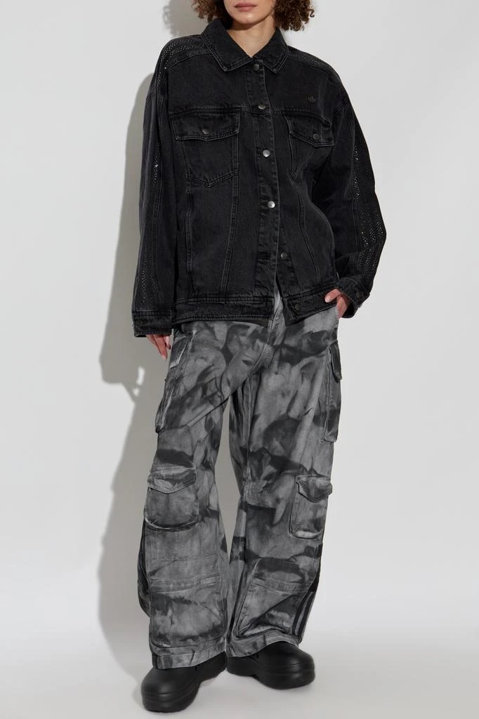 Adidas Denim jacket with shimmering sequins 2