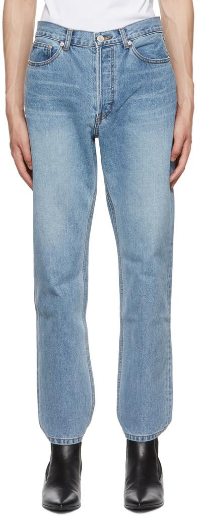 Recto Blue Straight-Leg Jeans