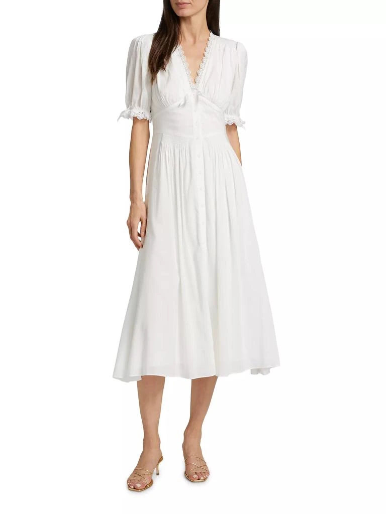 Reformation Ketra Cotton Voile Midi-Dress 2