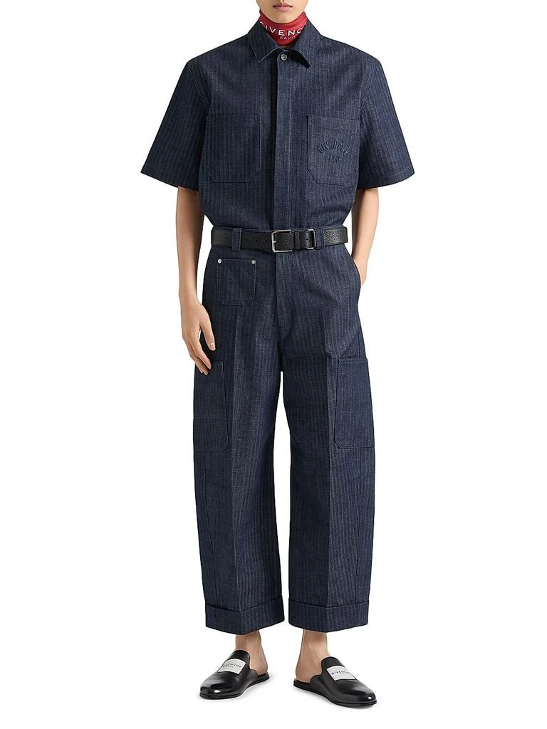 Givenchy Cargo Pants in Denim Herringbone 2