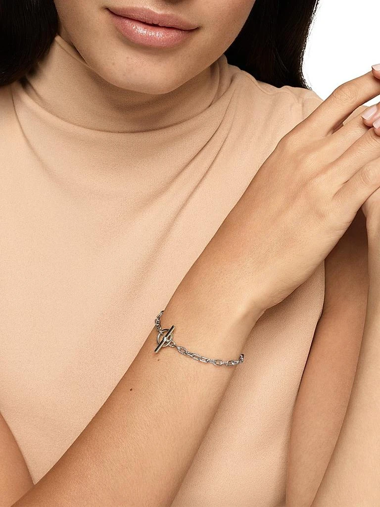 David Yurman DY Madison Toggle Chain Bracelet in Sterling Silver, 3MM 7